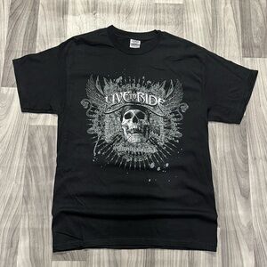 Delta Black Skull Graphic Tee